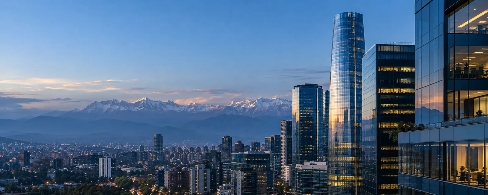 Arquitectura del distrito empresarial de Santiago